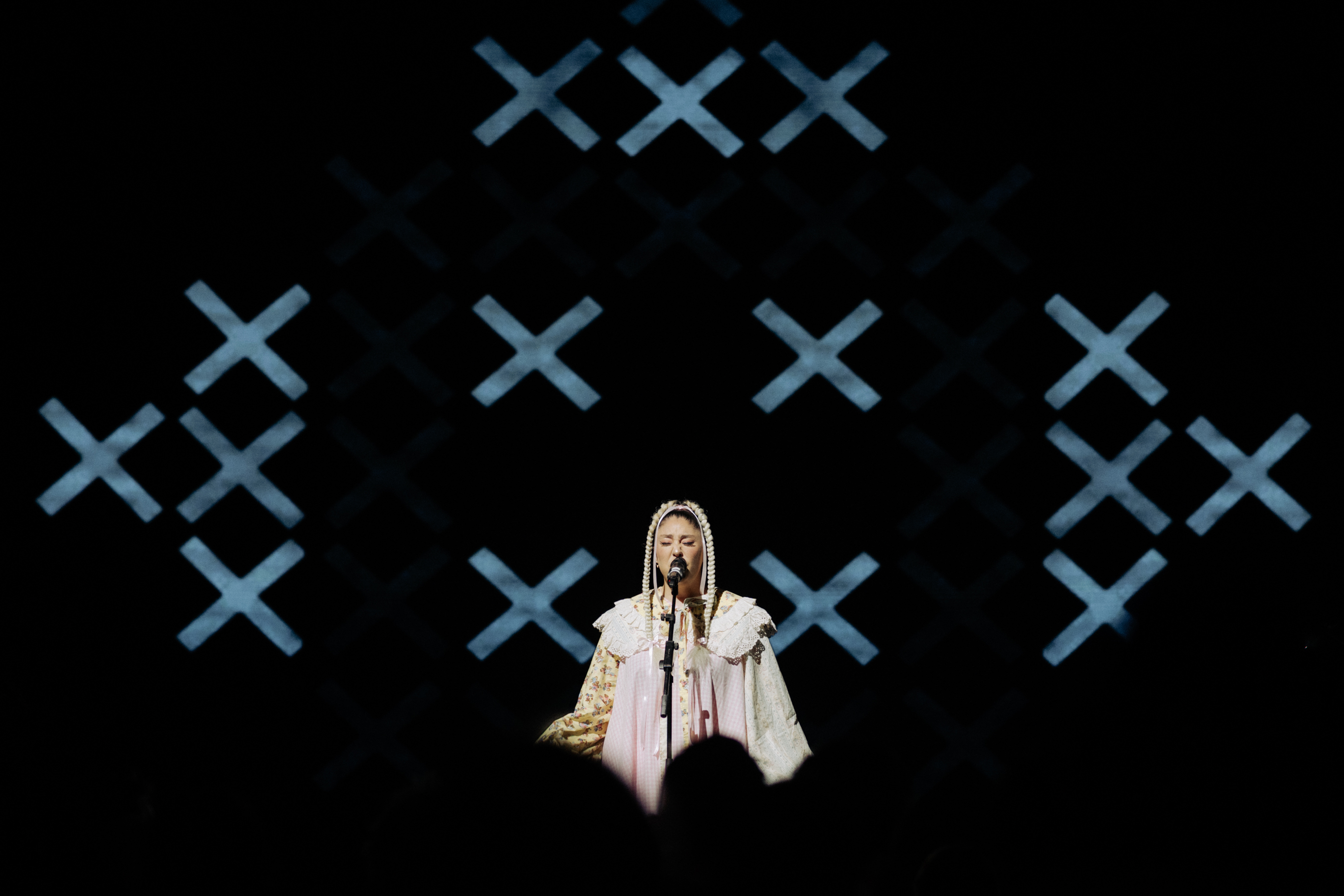 Theia performing at the New Zealand Youth Film Festival.